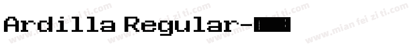 Ardilla Regular字体转换